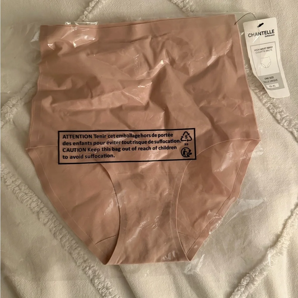 NWT Chantelle Soft Stretch One Size Briefs- Nude - Picture 4 of 5
